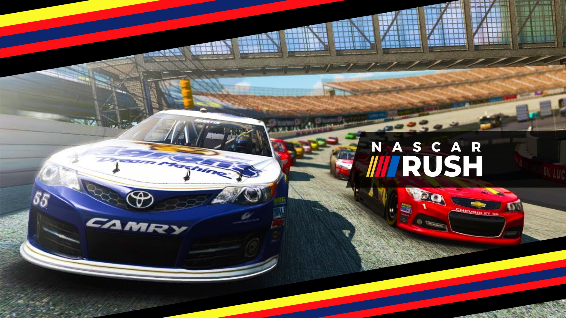 nascar rush, racing video game, racing game, xbox racing game, ps4 racing game, mobile racing game