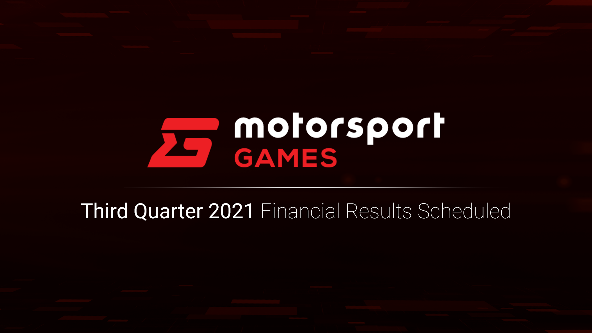 Motorsport Games To Report Third Quarter 2021 Financial Results Motorsport Games 1736