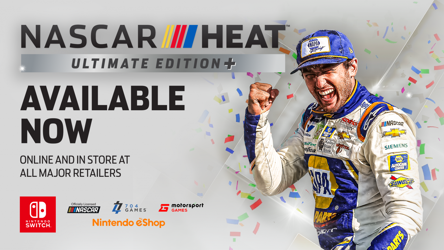 NASCAR HEAT ULTIMATE EDITION+ OFFICIALLY LAUNCHES ON NINTENDO SWITCH