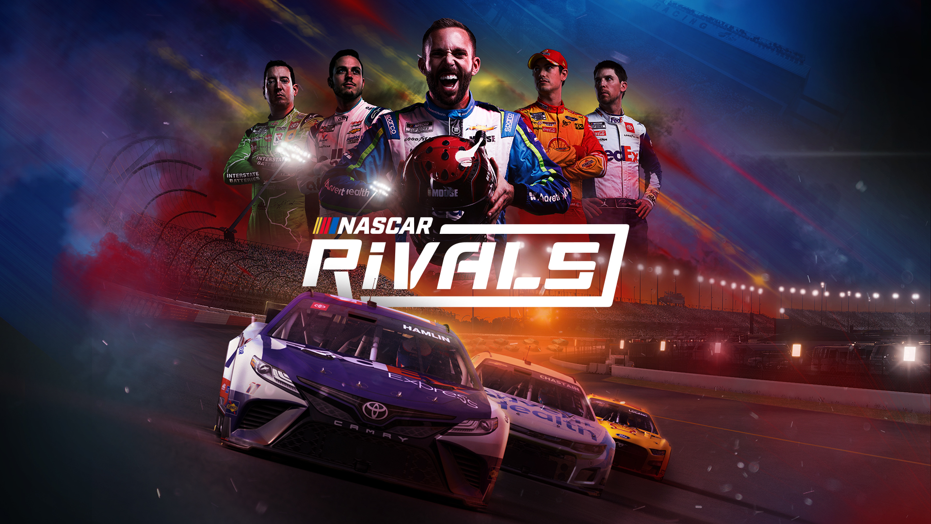 NASCAR RIVALS IS AVAILABLE TODAY THE OFFICIALLY LICENSED VIDEO GAME 