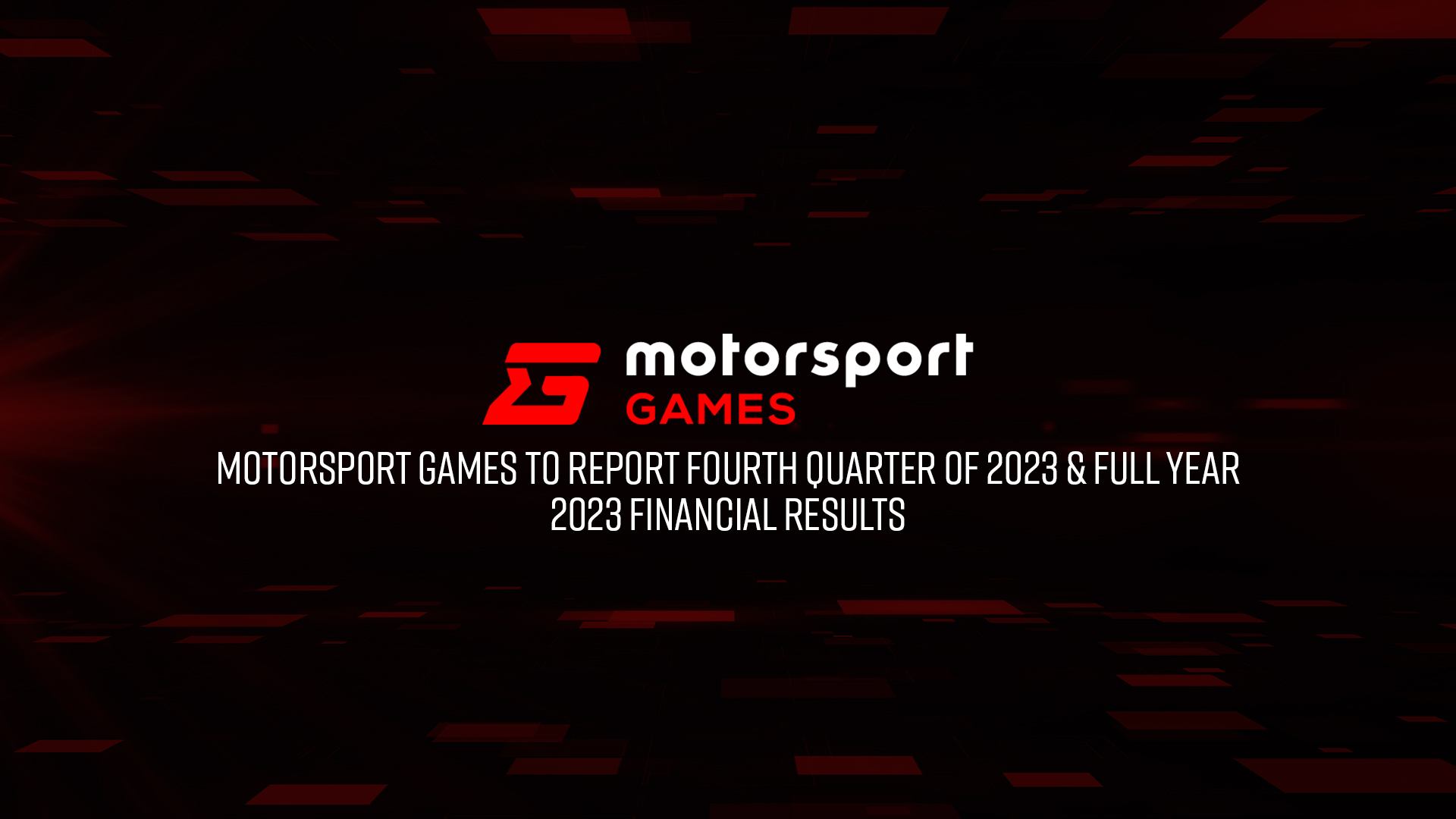 Motorsport Games to Report Fourth Quarter of 2023 & Full Year 2023 Financial Results